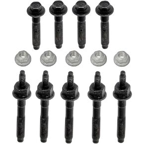 Exhaust Manifold Bolt & Stud Hardware Kit Compatible for Chrysler 5.7L Engine, Left Side or Right Side 2003 to 2008