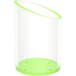 Pen Holder for Desk Organizer, Acrylic Makeup Brush Organizer Sanitizer Holder Pen and Pencil Holder for Office, Home, School, Clear