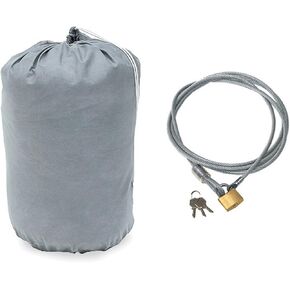 RAMPAGE PRODUCTS 1205 4-Layer Breathable Full Car Cover with Lock, Cable & Storage Bag for 1986-1994 Suzuki Samurai, Grey in Saudi Arabia