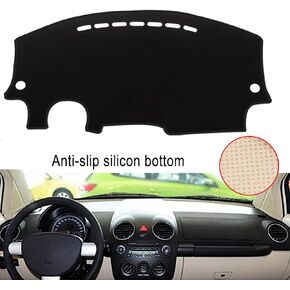 Car Dashboard Cover Silicone Non-Slip for Lexus RX300 RX330 RX350 2004-2006 2007 2008 2009 Dash Mat Anti-UV Carpet (Black Edge)