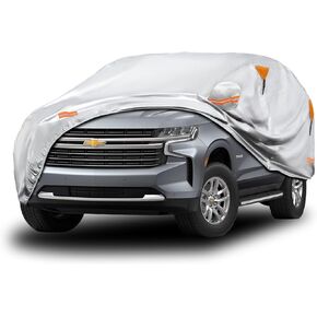 MORNYRAY 10 Layers Sedan Car Cover Waterproof All Weather for Automobiles,100% Waterproof Outdoor Car Covers Rain Snow UV Dust Protection. Custom Fit for BMW 3 Series Audi A4 A5 Mercedes C Class, etc