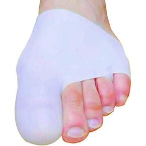 Gel Bunion Protector Sleeves, 2 Pairs Silicone Metatarsal Pads with Toe Caps, Bunion Cushions Toe Blister Protection for Corn, Reduce Irration from Shoes