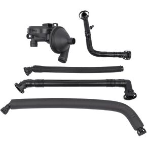 GELUOXI 11617501566 5Pcs PCV Crankcase Vent Valve Breather Hose Kit Replacement for BMW E46 3 SERIES E39 E60 X3 X5 PCV Valves #11157532649 11611432559 11617504535 11617504536