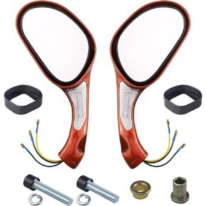 Rearview Mirrors 8mm Aftermarket Replacement Parts Fit for 50cc 70cc 90cc 110cc 125cc 150cc 200cc 250cc Motorcycle Atv Scooter Quad Go Kart Moped Pit Dirt Bike. (Blue)