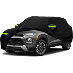 Waterproof Car Cover Compatible with Chevrolet Impala SS/LS/LT 2000-2020 420D All Weather Car Covers with Zipper Door for Snow Rain Dust Hail Protection