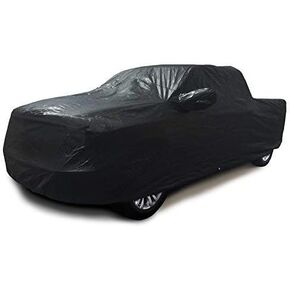 CarsCover 100% Sunblock Custom Fit 2000-2018 Chevy Silverado 1500 Crew Cab 5.5ft Short Bed Box Truck Car Cover Xtrashield Black