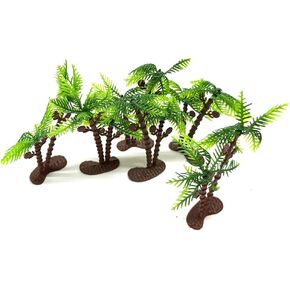Mini Plastic Artificial Palms Trees 6PC