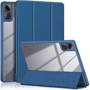 Hybrid Slim Case for Xiaomi Redmi Pad SE 11 inch 2023, Ratesell Shockproof Cover with Clear Transparent Back Shell for Xiaomi Redmi Pad SE 11 inch 2023 Black