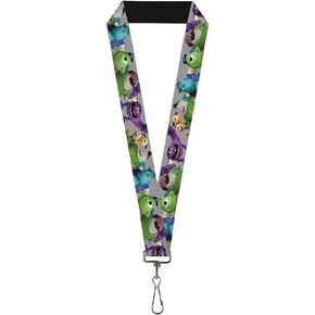 Buckle Down Lanyard-1.0-Monsters University Character Lineup Gray