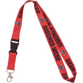 Desert Cactus Gardner-Webb University Lanyard GWU Runnin' Bulldogs Car Keys ID Badge Holder Keychain Detachable Breakaway Snap Buckle (Red)