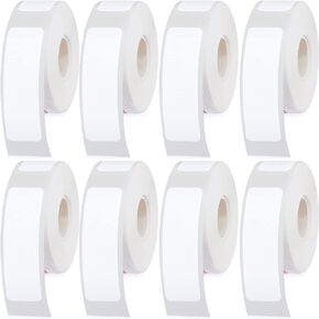 Chinco 640 Pieces Label Printer Tape 12 x 40 mm Laminated Labeling Stickers Replacement Compatible with D30 Portable Printer Label Print Paper for Office 160 Label/roll