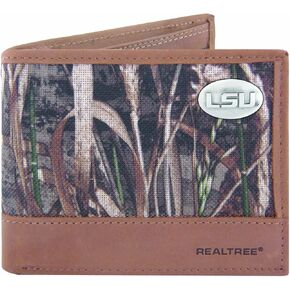 ZEP-PRO Men's Realtree Nylon and Leather Passcase Concho Wallet