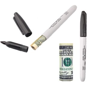 Fake Pen Diversion Safe Large Marker - Realistic Pen Diversion Safe - Hidden Secret Compartment Decoy Permanent Marker - Hide And Store Money Waterproof Storage Cash Holder Container Lock