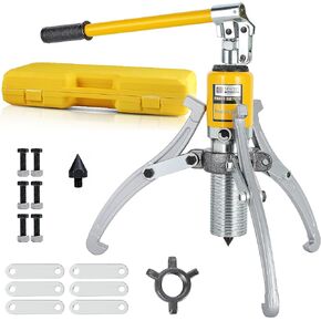 NEWTRY 5 Ton Hydraulic Gear Puller Kit, Wheel Bearing Pulling Separator, 3 Jaw Puller, Vertically & Horizontally, w/Case, Heavy Duty Mechanical Repair