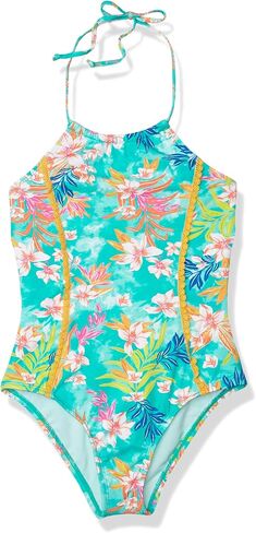 Hobie Girls High Neck Halter One Piece Swimsuit in Saudi Arabia