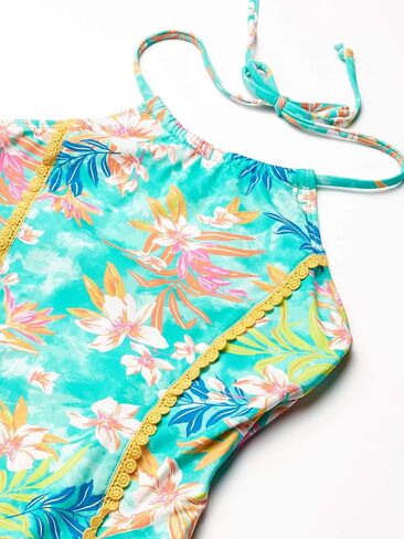 Hobie Girls High Neck Halter One Piece Swimsuit in Saudi Arabia