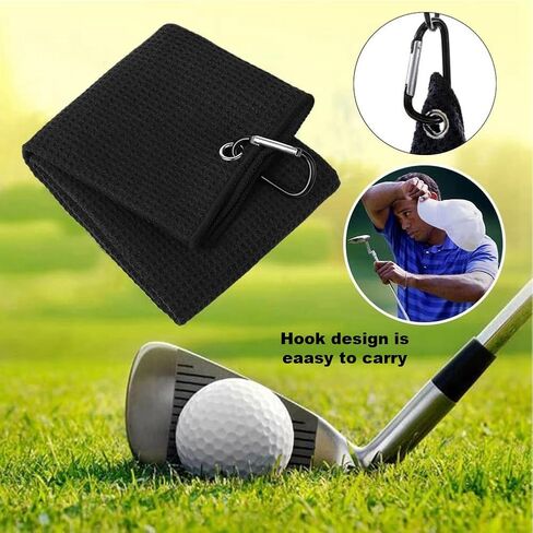 CALIDAKA Golf Club Cleaner,Golf Water Brush with Retractable and Lockable Clip and Towel,Golf Club Cleaner Brush Essentials Golf Accessories for Men, Best Golf Gifts for Men in Saudi Arabia