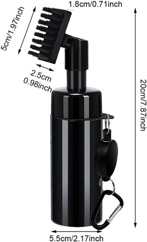 CALIDAKA Golf Club Cleaner,Golf Water Brush with Retractable and Lockable Clip and Towel,Golf Club Cleaner Brush Essentials Golf Accessories for Men, Best Golf Gifts for Men in Saudi Arabia