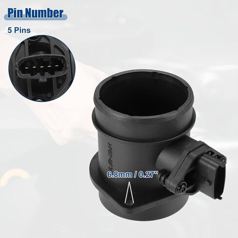 ACROPIX Car Mass Air Flow MAF Sensor Replacement Fit for Volvo S60 2.5t 05-07 No.55353127/12566846 - Pack of 1 in Saudi Arabia