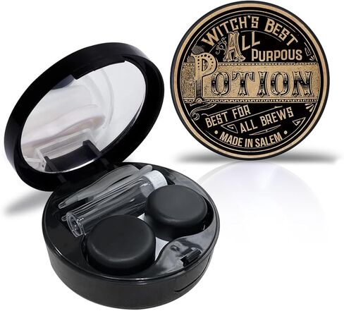 Potion Contact Case Personalized Contact Box Travel Kit Portable Customized Contact Case with Mirror Tweezers Remover Tool Solution Bottle in Saudi Arabia