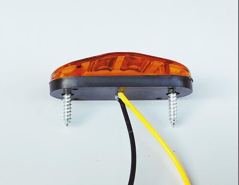 10pcs Amber 2.5 inch Oval 4 SMD Trailer Side Marker Led Lights Truck clearance lights Trailer Lights Indicator Waterproof in Kuwait