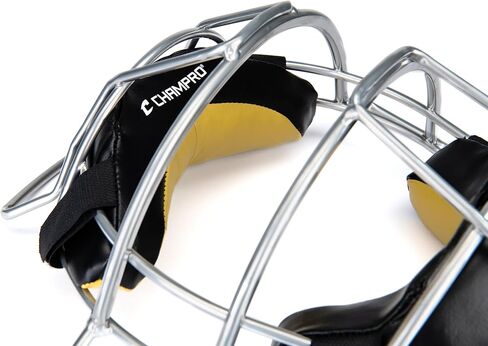 CHAMPRO 18oz. Lightweight Baseball/Softball Adult Umpire Face Mask with Bio-FreshTreatment,Silver in Saudi Arabia