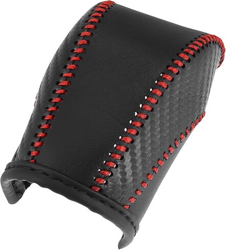 X AUTOHAUX Car Faux Leather Gear Shift Knob Cover for Volkswagen Jetta Tiguan 2011-2019 Passat Beetle 2012-2019 Atlas 2018-2019 CC 2013-2017 Carbon Fiber Grain in Saudi Arabia