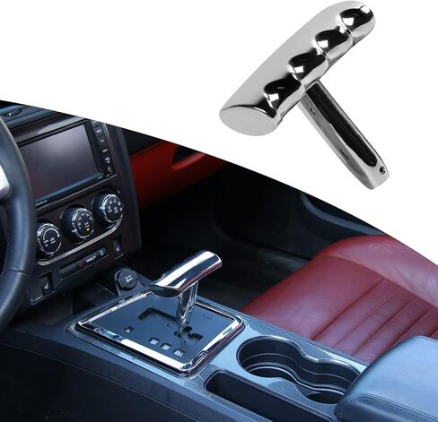 T Handle Gear Shift Knob Handle, Aluminum Alloy Gear Shift Handle Fit for 2012-2017 Jeep Wrangler JK, for Jeep Dodge Charger Challenger Compass(Chrome) in Saudi Arabia