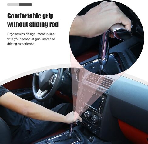 T Handle Gear Shift Knob Handle, Aluminum Alloy Gear Shift Handle Fit for 2012-2017 Jeep Wrangler JK, for Jeep Dodge Charger Challenger Compass(Chrome) in Saudi Arabia