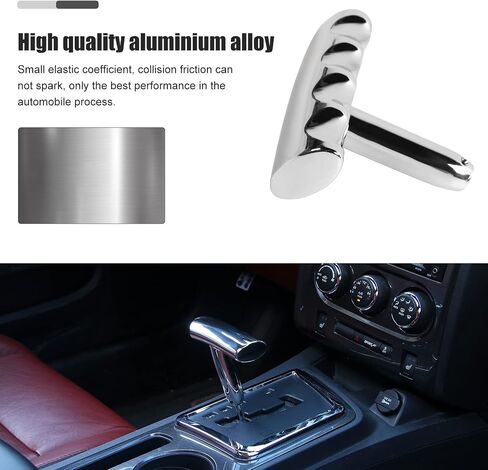 T Handle Gear Shift Knob Handle, Aluminum Alloy Gear Shift Handle Fit for 2012-2017 Jeep Wrangler JK, for Jeep Dodge Charger Challenger Compass(Chrome) in Saudi Arabia
