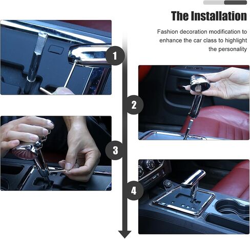 T Handle Gear Shift Knob Handle, Aluminum Alloy Gear Shift Handle Fit for 2012-2017 Jeep Wrangler JK, for Jeep Dodge Charger Challenger Compass(Chrome) in Saudi Arabia