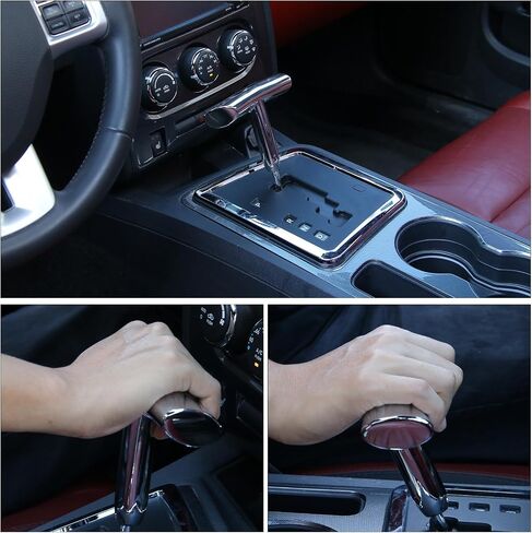 T Handle Gear Shift Knob Handle, Aluminum Alloy Gear Shift Handle Fit for 2012-2017 Jeep Wrangler JK, for Jeep Dodge Charger Challenger Compass(Chrome) in Saudi Arabia