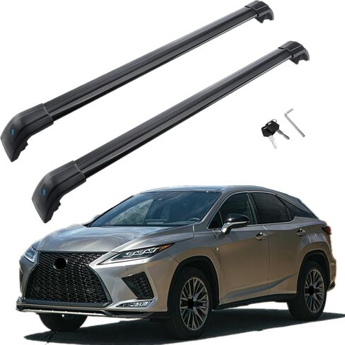 MotorFansClub Roof Racks Cross Bars Fit for Lexus RX RX350 RX350L RX300 RX450h RX450hL 2020 2021 Lockable Baggage Luggage Racks Roof Rail in Saudi Arabia