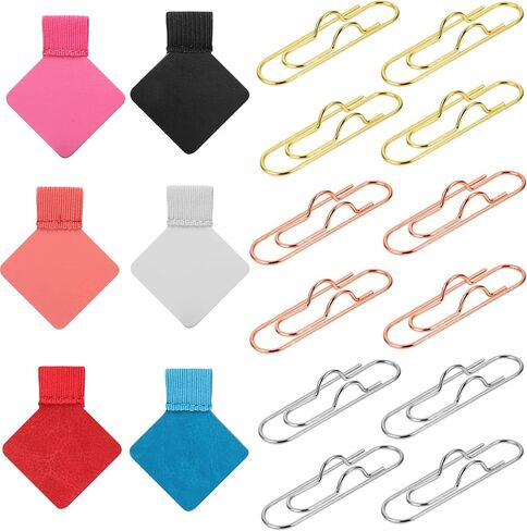 WSICSE 18 Pcs Pen Holder for Notebook, Adhesive Pen Loop Metal Pen Clip Teacher Coworker Gifts for Notebooks, Journals, Calendars, Planners, Tablet Case in Saudi Arabia