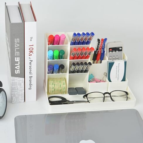 منظم القلم العمودي لطيف، حامل أقلام منظم مكتب Kawaii، منظم قرطاسية سطح المكتب متعدد الوظائف، صينية تخزين قلم التحديد للمكتب والمنزل والمدرسة، وردي in Kuwait