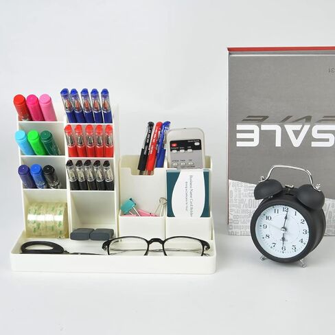 منظم القلم العمودي لطيف، حامل أقلام منظم مكتب Kawaii، منظم قرطاسية سطح المكتب متعدد الوظائف، صينية تخزين قلم التحديد للمكتب والمنزل والمدرسة، وردي in Kuwait