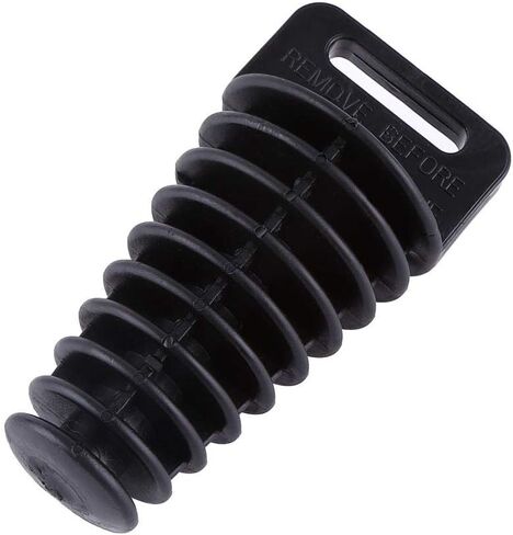 Silencer Plug, Motorcycle Dirt Bike ATV Quad 2 4 Stroke Muffler Pipe Silencer Bung Wash Plug Muffler Tail Pipe Silencer Wash Plug Bung(Black) in Saudi Arabia