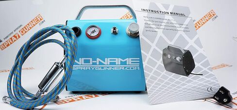 ضاغط Skyline Airbrush من العلامة التجارية NO-NAME مع خزان هواء صغير مدمج (SprayGunner خاص) in Kuwait