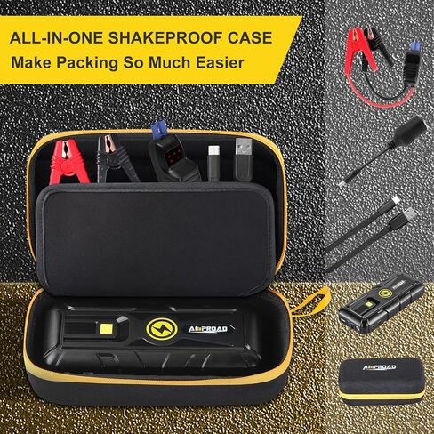 Jump Starter 4000A for Truck Up to 10.0L Gas & Diesel Engines, Portable and Compact Jump Box, Build-in LED Flashlight Car Emergency Kit with Case in Saudi Arabia