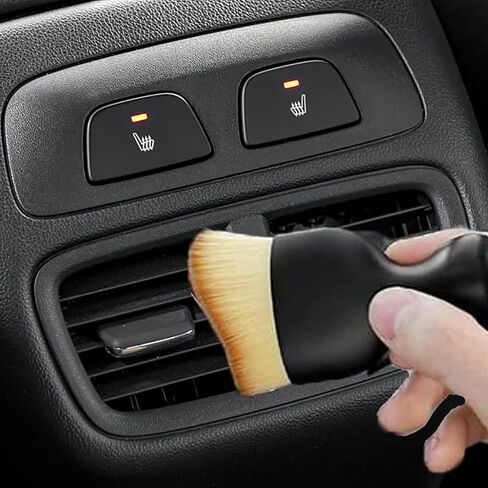 قطعة واحدة من فرشاة أدوات التنظيف الداخلية للسيارة مع غطاء، فرشاة سيارة لتفصيل فرش السيارة الداخلية، شعيرات ناعمة داخلية لتنظيف السيارة، أدوات تنظيف الغبار in Kuwait