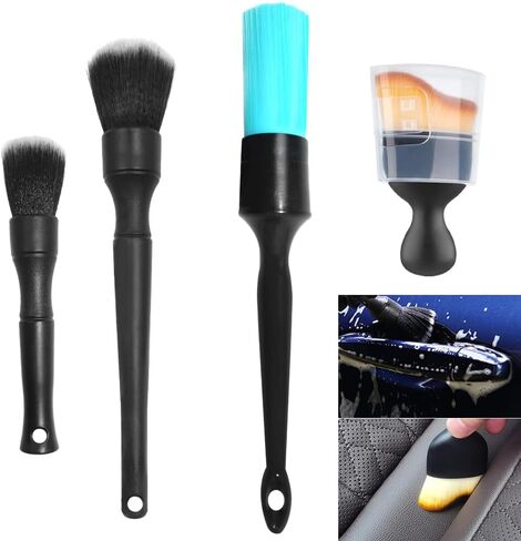 فرش تفاصيل يوكول، 4 قطع من فرش تنظيف السيارة، مجموعة تفاصيل السيارة بدون خدش لإزالة الغبار ولوحة قيادة السيارة، المحرك، فتحة التهوية، العجلة، صواميل العجلة، المقعد، لوحة القيادة in Kuwait