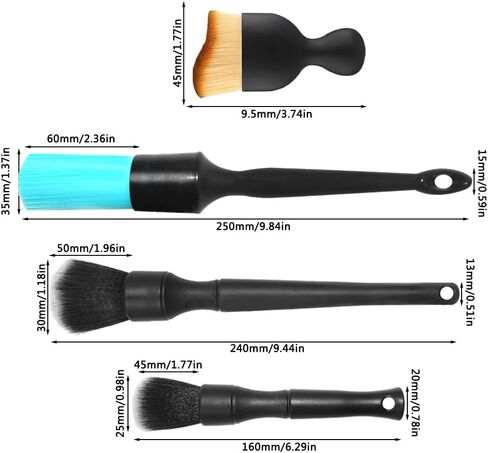 فرش تفاصيل يوكول، 4 قطع من فرش تنظيف السيارة، مجموعة تفاصيل السيارة بدون خدش لإزالة الغبار ولوحة قيادة السيارة، المحرك، فتحة التهوية، العجلة، صواميل العجلة، المقعد، لوحة القيادة in Kuwait