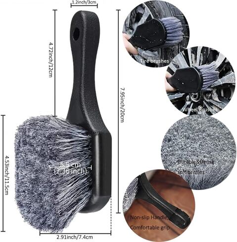 مجموعة فرش تنظيف العجلات، فرش العجلات لتنظيف العجلات، فرش التفاصيل، فرش الإطارات لتنظيف الإطارات، وسادة وضع ملمع الإطارات in Kuwait