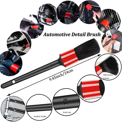 مجموعة فرش تنظيف العجلات، فرش العجلات لتنظيف العجلات، فرش التفاصيل، فرش الإطارات لتنظيف الإطارات، وسادة وضع ملمع الإطارات in Kuwait