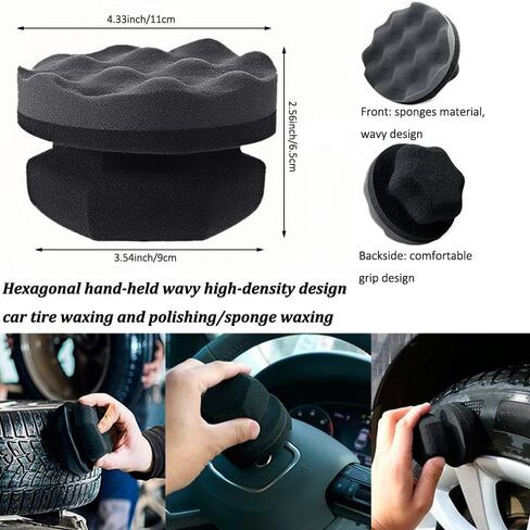 مجموعة فرش تنظيف العجلات، فرش العجلات لتنظيف العجلات، فرش التفاصيل، فرش الإطارات لتنظيف الإطارات، وسادة وضع ملمع الإطارات in Kuwait