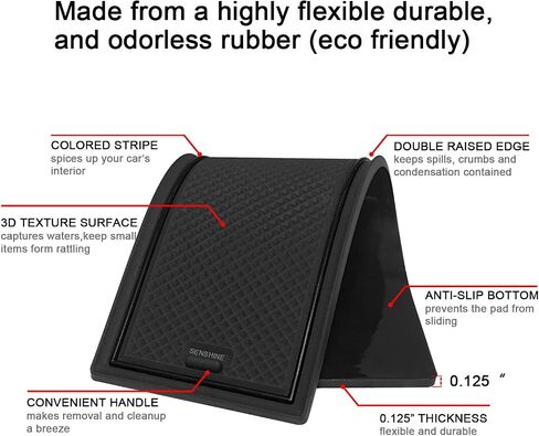 SENSHINE for Honda CR-V CRV Accessories 2020 2021 2022 Cup Holder Insert Center Console Liner Trim Door Packet Mats Non-Slip Anti Dust Premium Custom Interior 20PC Set (Black Trim) in Saudi Arabia