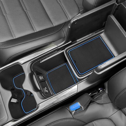 SENSHINE for Honda CR-V CRV Accessories 2020 2021 2022 Cup Holder Insert Center Console Liner Trim Door Packet Mats Non-Slip Anti Dust Premium Custom Interior 20PC Set (Black Trim) in Saudi Arabia