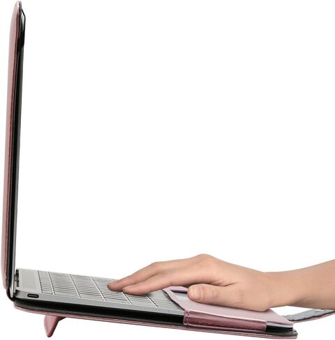 حافظة MOSISO من جلد البولي يوريثان متوافقة مع حافظة MacBook 12 بوصة A1534 مع شاشة Retina إصدار 2017 2016 2015، غطاء حماية واقٍ للمحفظة، بني in Kuwait