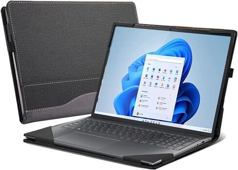 حقيبة كمبيوتر محمول لجهاز 2023 Yoga 7i مقاس 16 بوصة /15z-ds100/15-cn/15-dr1007TX/15-cp0053cl /15.6 بوصة حقيبة كمبيوتر محمول قابلة للفصل (15.6 بوصة، رمادي) in Kuwait