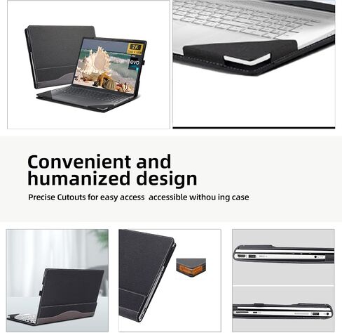 حقيبة كمبيوتر محمول لجهاز 2023 Yoga 7i مقاس 16 بوصة /15z-ds100/15-cn/15-dr1007TX/15-cp0053cl /15.6 بوصة حقيبة كمبيوتر محمول قابلة للفصل (15.6 بوصة، رمادي) in Kuwait